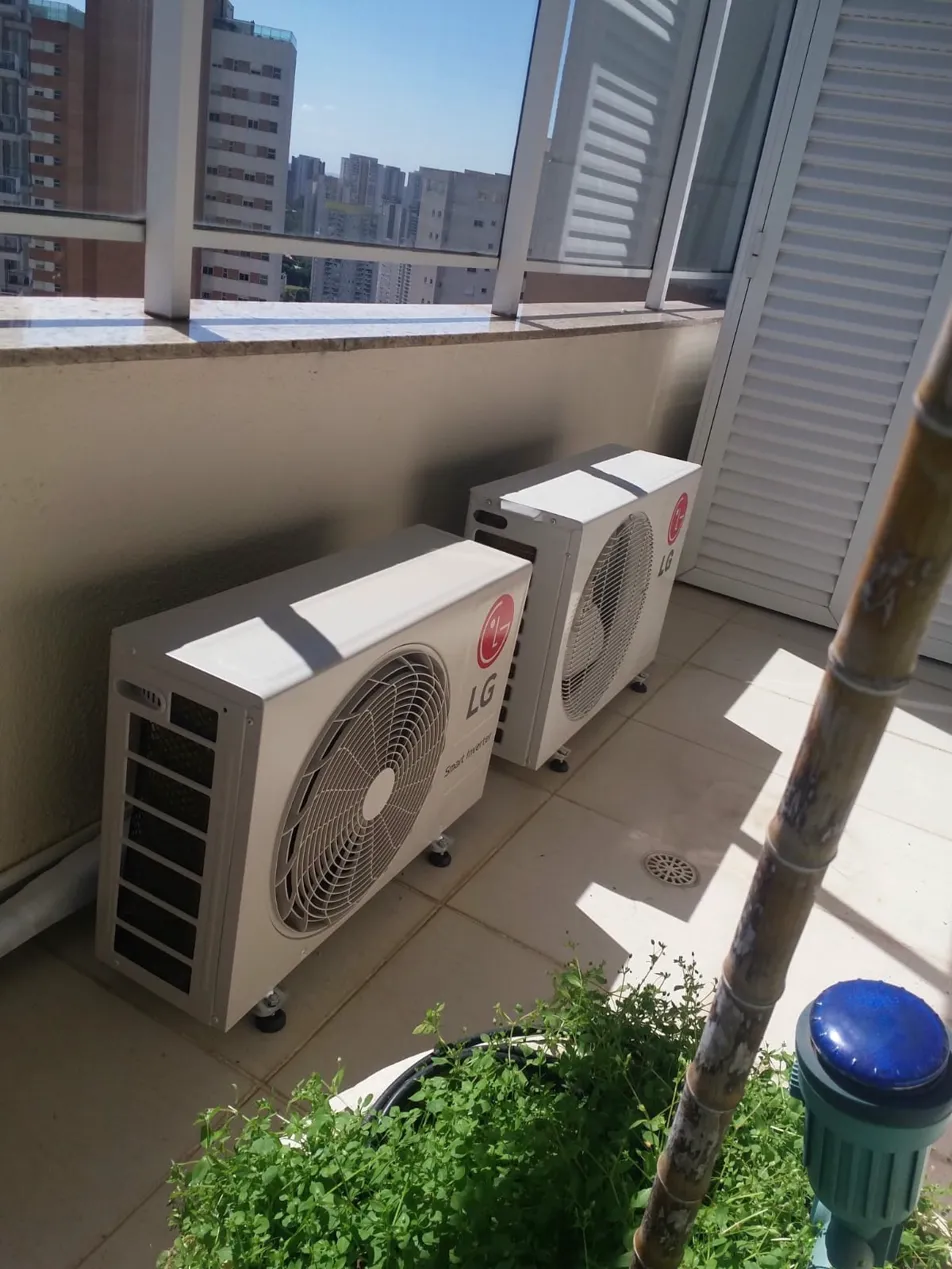 Instalação residencial de ar condicionado